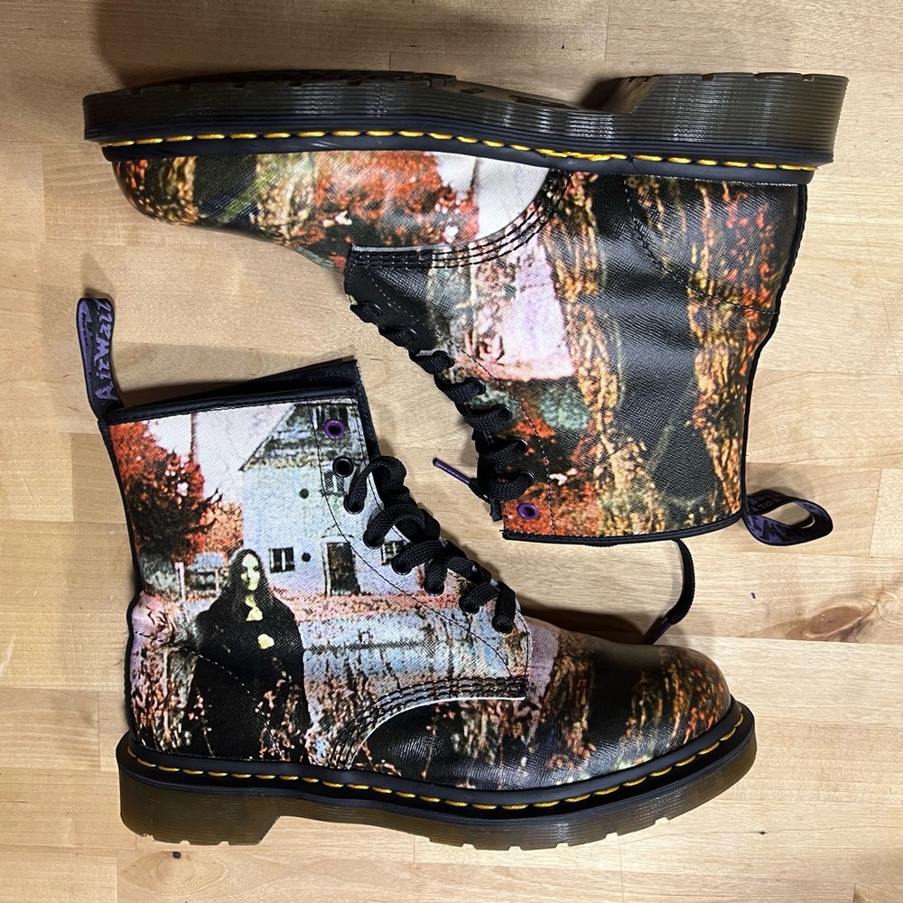 Dr. Martens Black Sabbath Limited Edition 1460 Lace-up Combat Boots - Picture 4 of 15